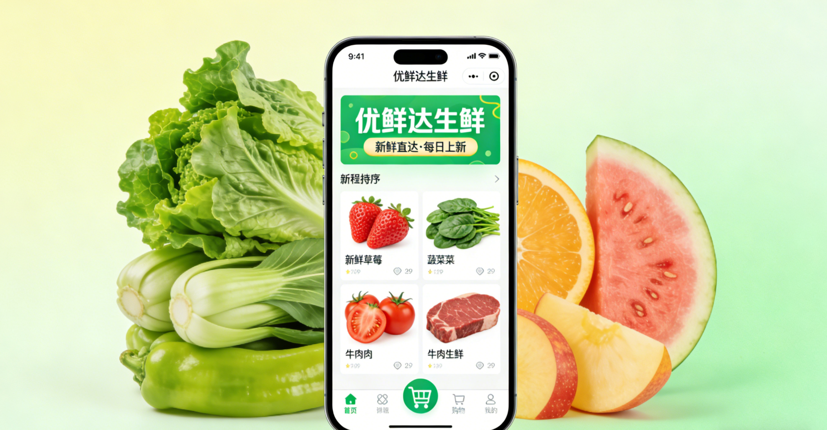 优鲜达生鲜小程序